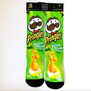 Pringles Sour Cream and Onion Odd Sox Crew Socks